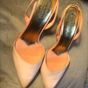 Ted Baker Light Pink & Orange Heels Size 39.5
